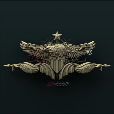 AMERICAN EAGLE 3D STL 3DWave